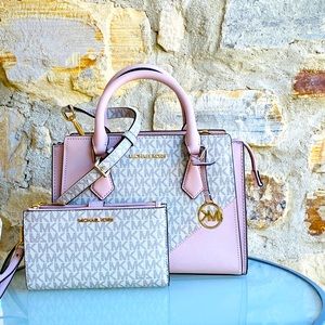 NWT Michael Kors MD hope Satchel&wallet set